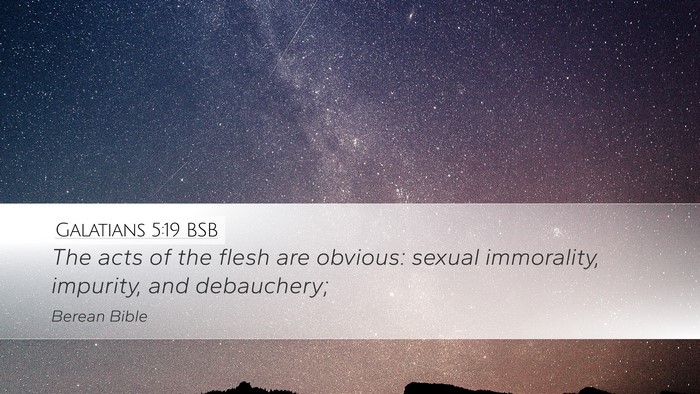 Galatians 5:19 BSB Bible Verse Image