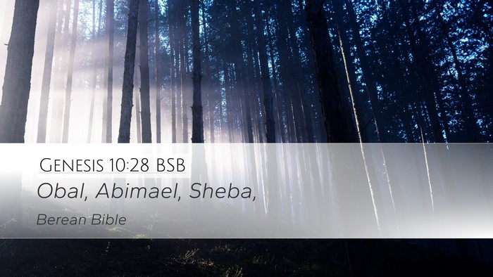 Genesis 10:28 BSB Bible Verse Image