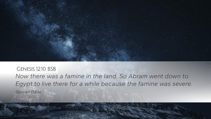 Genesis 12:10 BSB Bible Verse Image