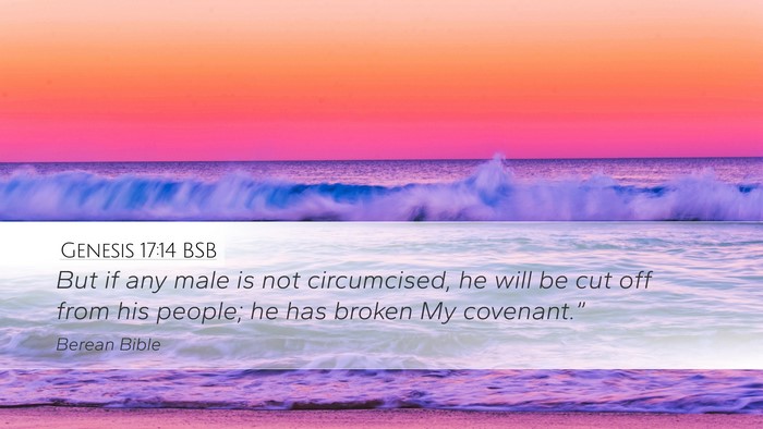 Genesis 17:14 BSB Bible Verse Image