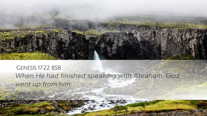 Genesis 17:22 BSB Bible Verse Image