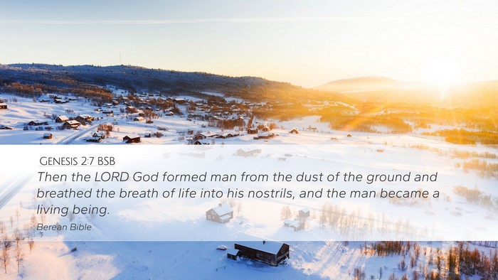 Genesis 2:7 BSB Bible Verse Image