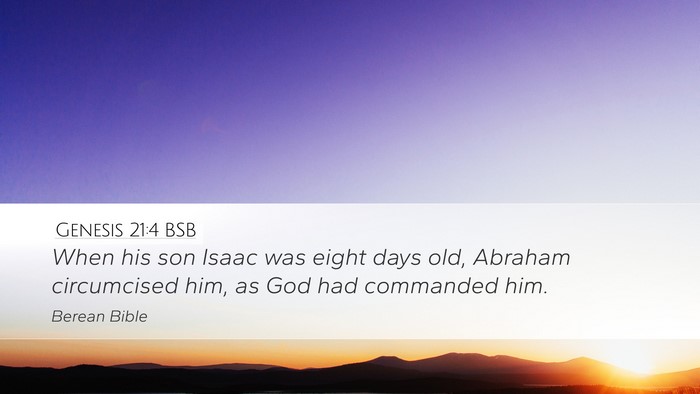 Genesis 21:4 BSB Bible Verse Image