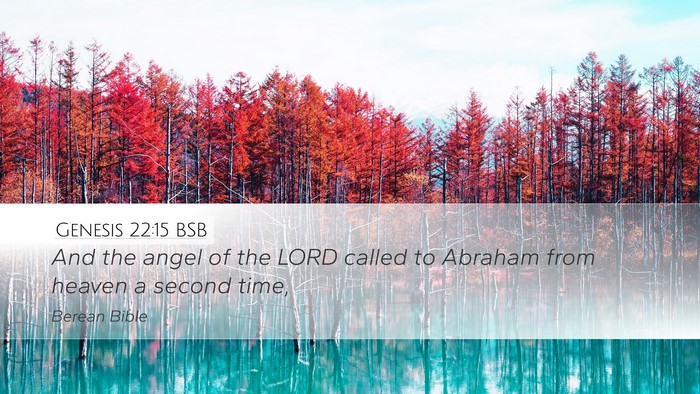 Genesis 22:15 BSB Bible Verse Image