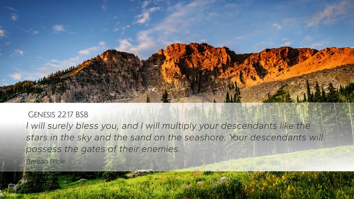 Genesis 22:17 BSB Bible Verse Image