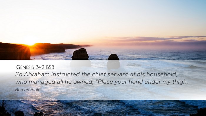 Genesis 24:2 BSB Bible Verse Image