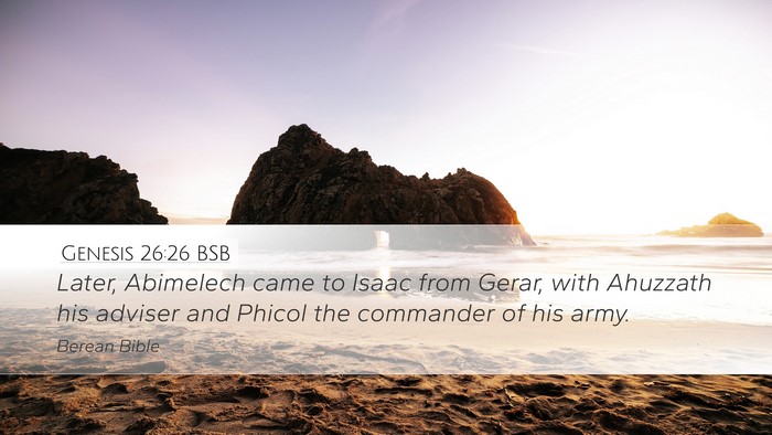 Genesis 26:26 BSB Bible Verse Image
