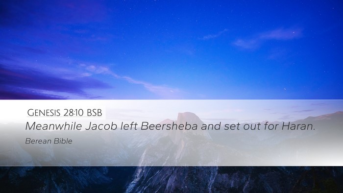 Genesis 28:10 BSB Bible Verse Image