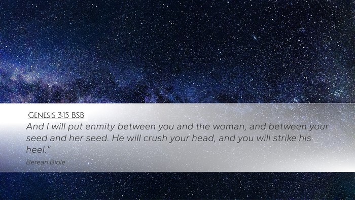 Genesis 3:15 BSB Bible Verse Image