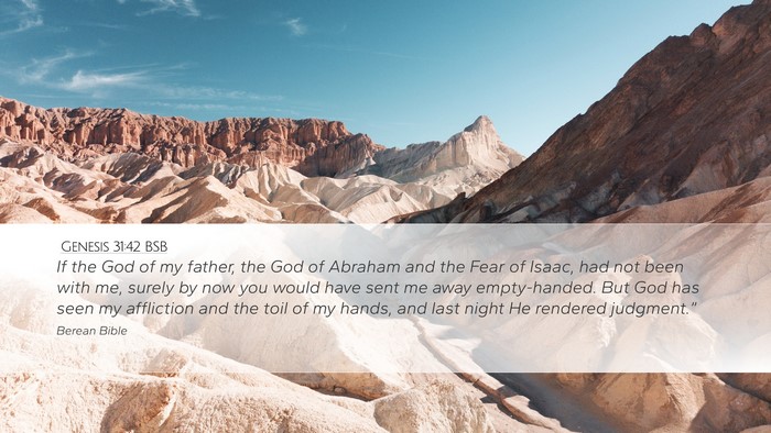 Genesis 31:42 BSB Bible Verse Image