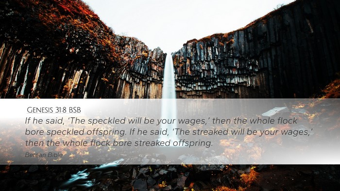 Genesis 31:8 BSB Bible Verse Image