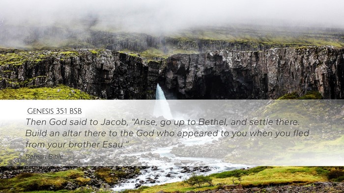 Genesis 35:1 BSB Desktop Wallpaper - Then God said to Jacob, “Arise, go up to - Desktop Bible Verse Wallpaper