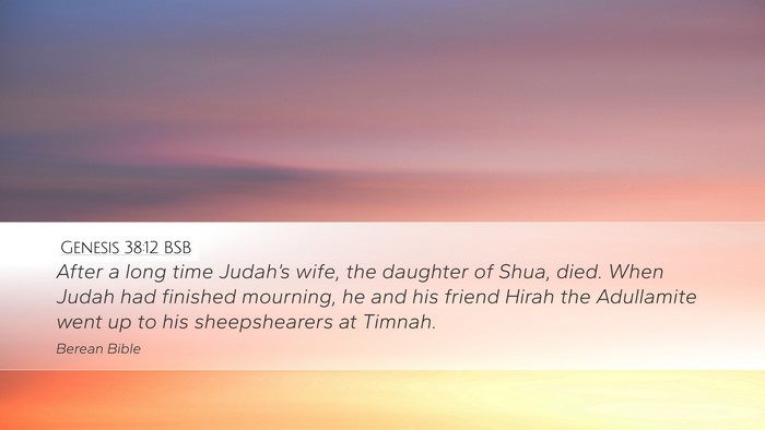 Genesis 38:12 BSB Bible Verse Image