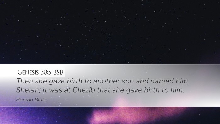 Genesis 38:5 BSB Bible Verse Image