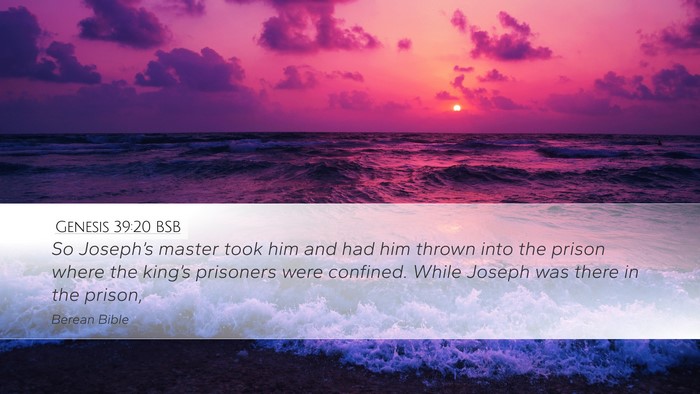 Genesis 39:20 BSB Bible Verse Image