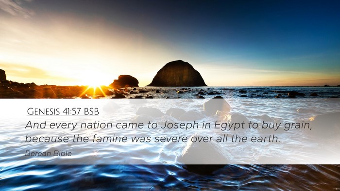 Genesis 41:57 BSB Bible Verse Image