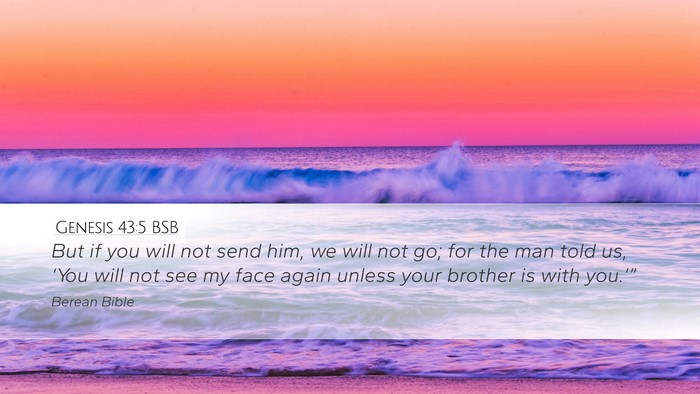 Genesis 43:5 BSB Bible Verse Image
