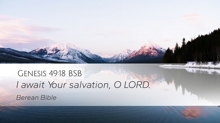 Genesis 49:18 BSB Bible Verse Image