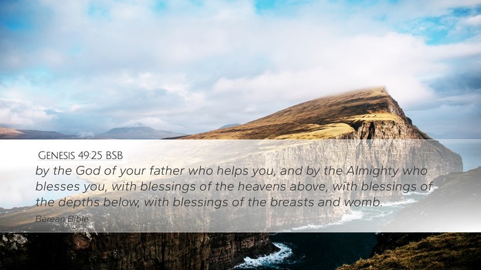 Genesis 49:25 BSB Bible Verse Image