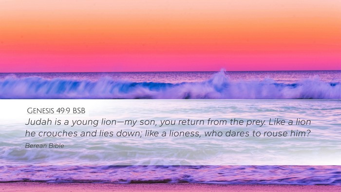 Genesis 49:9 BSB Bible Verse Image