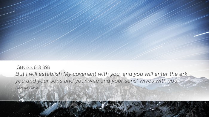 Genesis 6:18 BSB Bible Verse Image