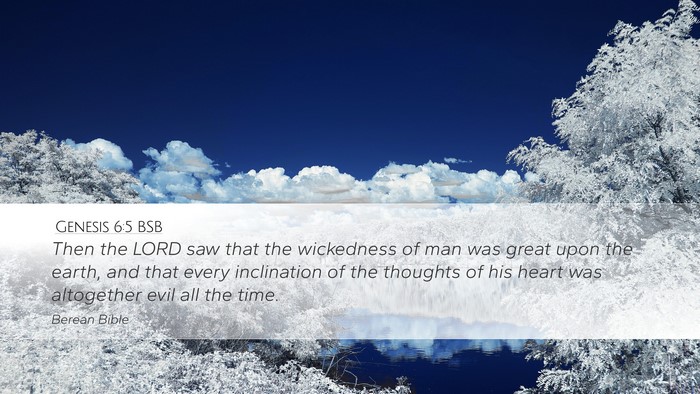 Genesis 6:5 BSB Bible Verse Image