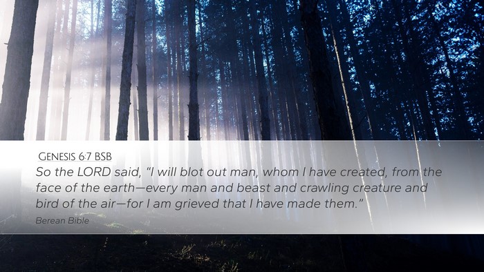 Genesis 6:7 BSB Bible Verse Image