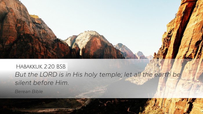 Habakkuk 2:20 BSB Bible Verse Image