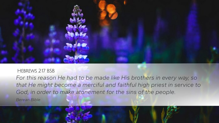 Hebrews 2:17 BSB Bible Verse Image