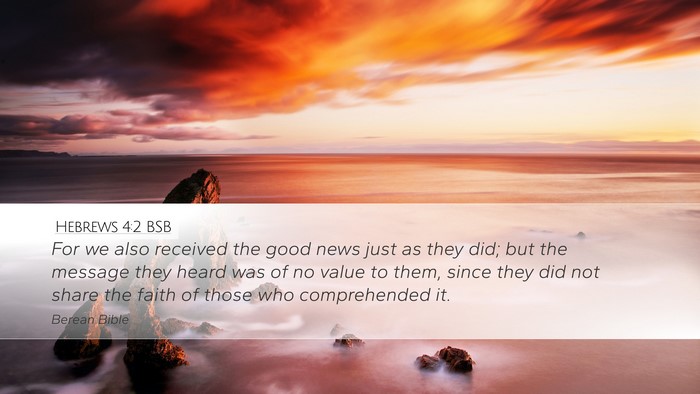 Hebrews 4:2 BSB Bible Verse Image