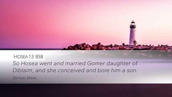 Hosea 1:3 BSB Bible Verse Image