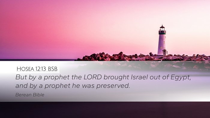 Hosea 12:13 BSB Bible Verse Image