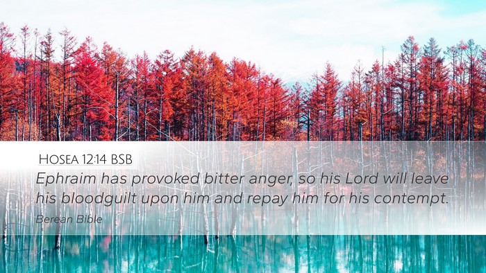 Hosea 12:14 BSB Bible Verse Image