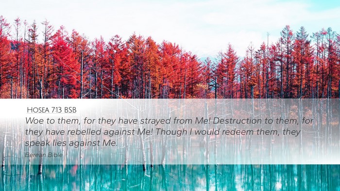 Hosea 7:13 BSB Bible Verse Image