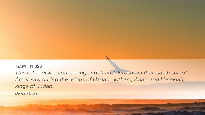Isaiah 1:1 BSB Bible Verse Image