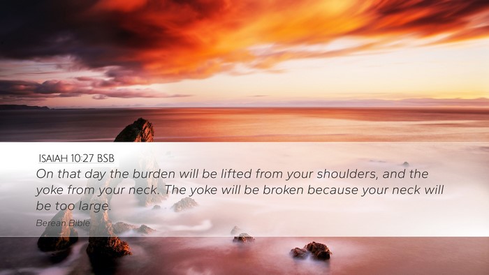 Isaiah 10:27 BSB Bible Verse Image