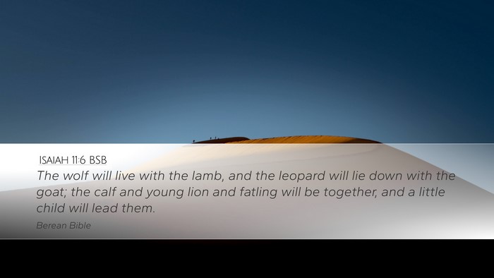 Isaiah 11:6 BSB Bible Verse Image