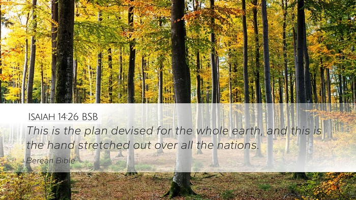 Isaiah 14:26 BSB Bible Verse Image