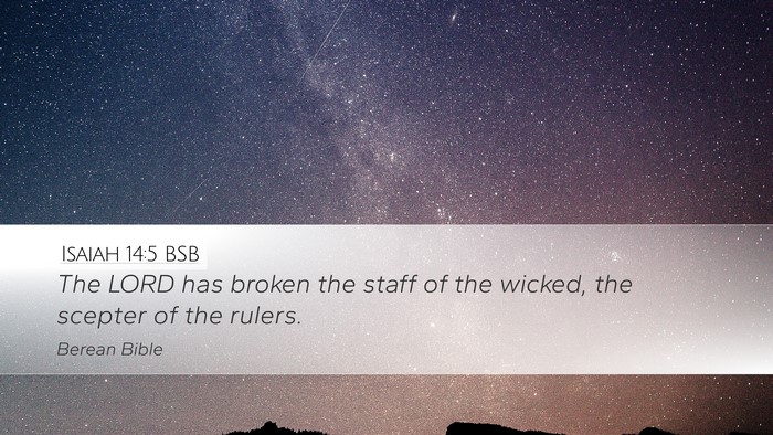 Isaiah 14:5 BSB Bible Verse Image