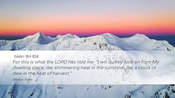 Isaiah 18:4 BSB Bible Verse Image
