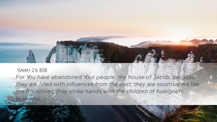 Isaiah 2:6 BSB Bible Verse Image