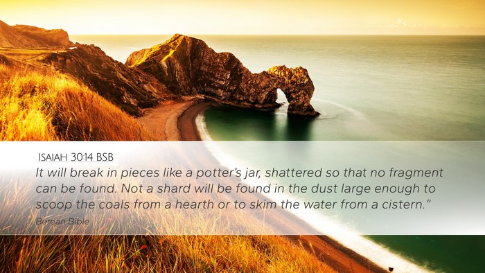 Isaiah 30:14 BSB Bible Verse Image