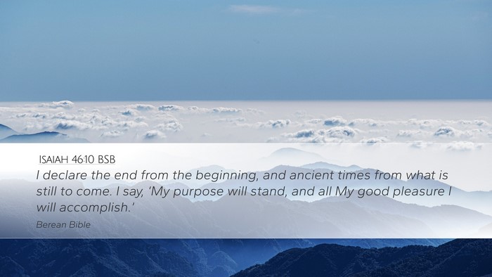 Isaiah 46:10 BSB Bible Verse Image