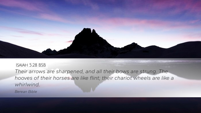 Isaiah 5:28 BSB Bible Verse Image