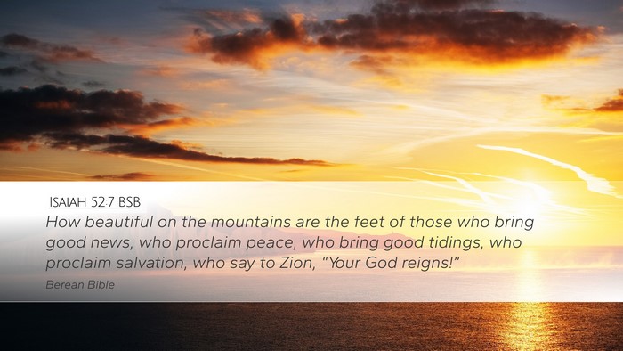 Isaiah 52:7 BSB Bible Verse Image