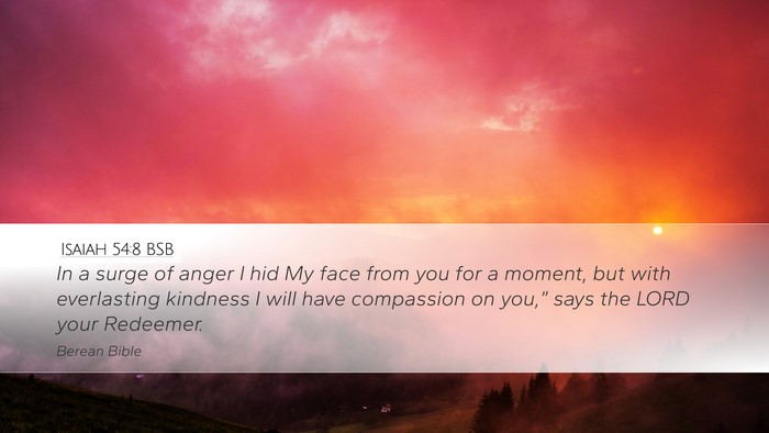 Isaiah 54:8 BSB Bible Verse Image