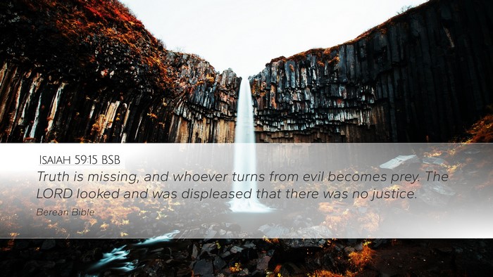 Isaiah 59:15 BSB Bible Verse Image