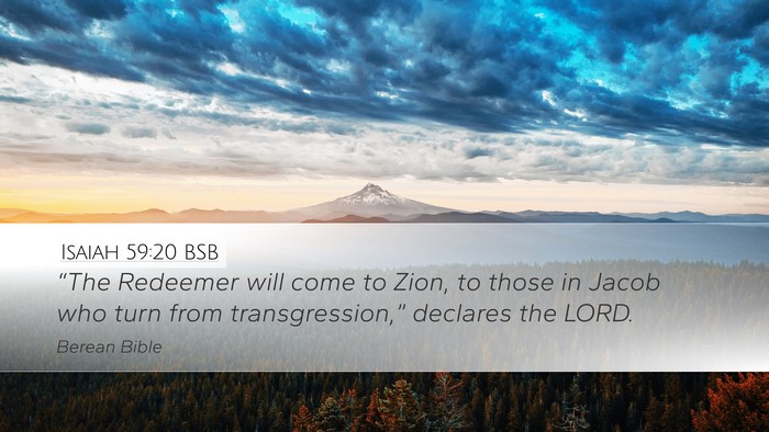 Isaiah 59:20 BSB Bible Verse Image