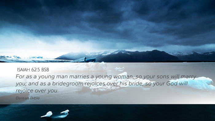 Isaiah 62:5 BSB Bible Verse Image