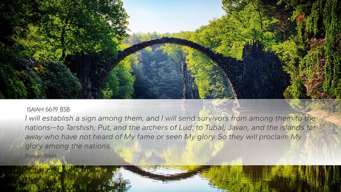 Isaiah 66:19 BSB Bible Verse Image